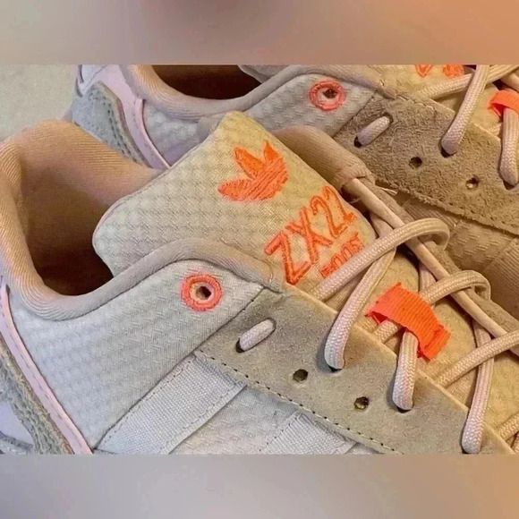 Adidas ZX 22 Boost Pink orange Women's 8 sneakers chunky Trainers running shoes - Picture 5 of 14